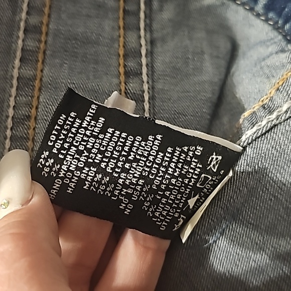 Gorgeous nwots Grace stretchy Jean jacket. Size med. Amazing jacket sz 10 youth. - Picture 9 of 11